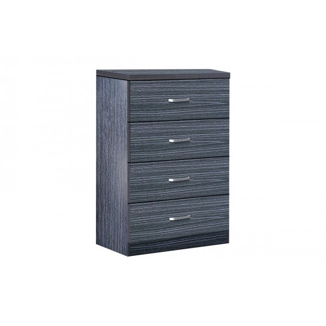 Συρταριέρα "KILLIAN" από mdf σε χρώμα zebrano 80x40x80