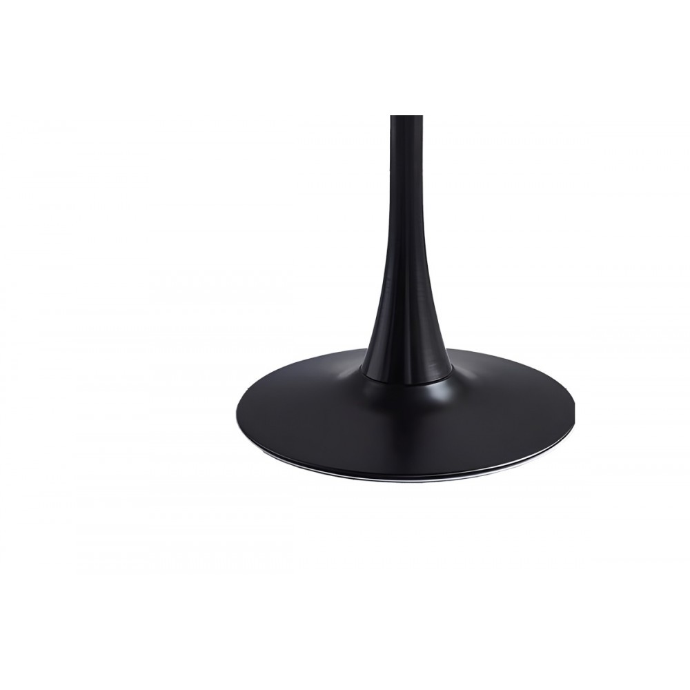 Τραπέζι "ELIJAH" από mdf/μέταλλο σε μαύρο χρώμα Φ60x74