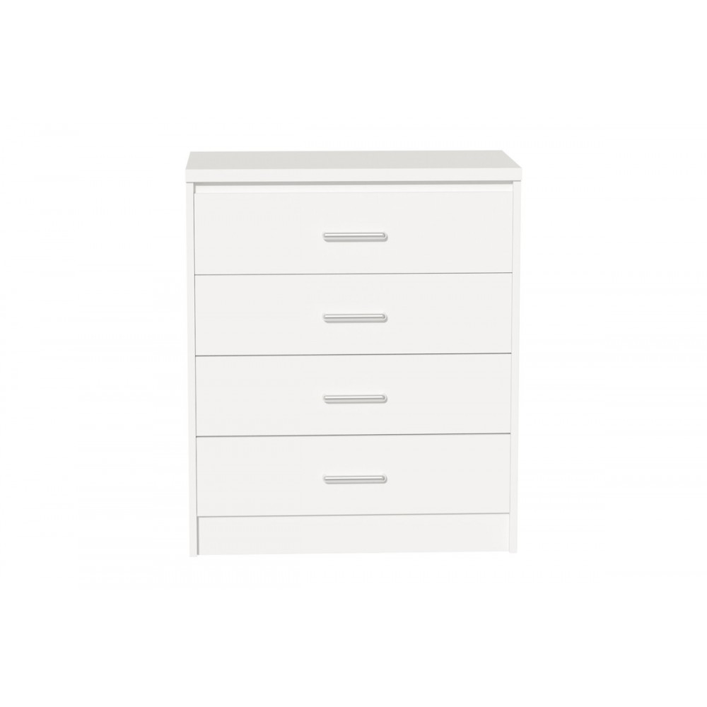 Συρταριέρα "OLYMPUS" από mdf σε λευκό χρώμα 80x40x95