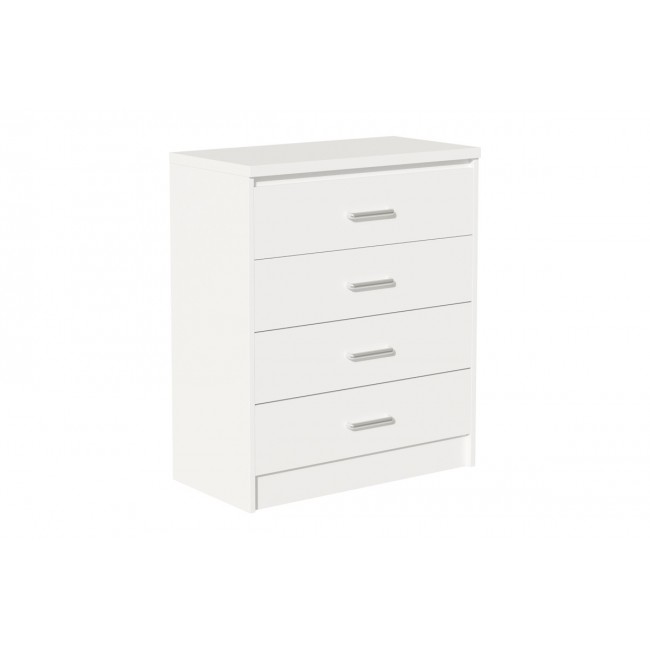 Συρταριέρα "OLYMPUS" από mdf σε λευκό χρώμα 80x40x95