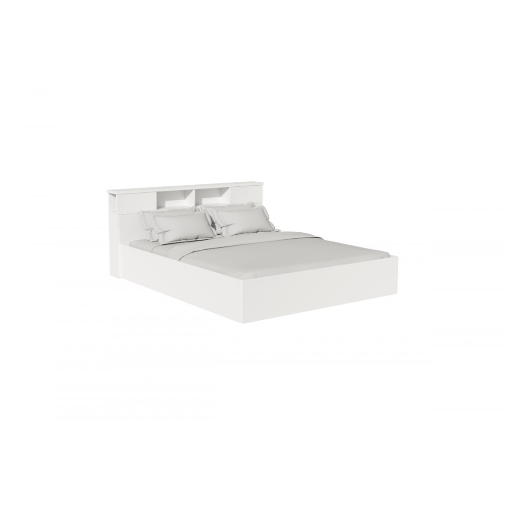 Κρεβάτι διπλό "OLYMPUS" σε χρώμα antique λευκό 160x200