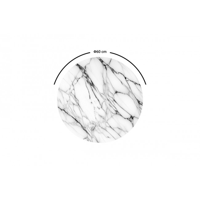 Επιφάνεια τραπεζιού "KAILO" σε χρώμα γκρι μαρμάρου Φ60