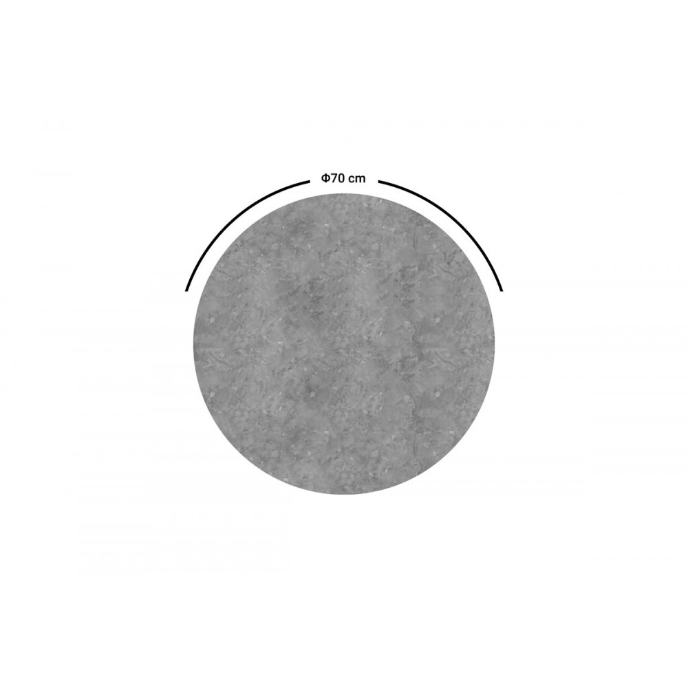 Επιφάνεια τραπεζιού "FENZO" σε χρώμα γκρι μαρμάρου Φ70