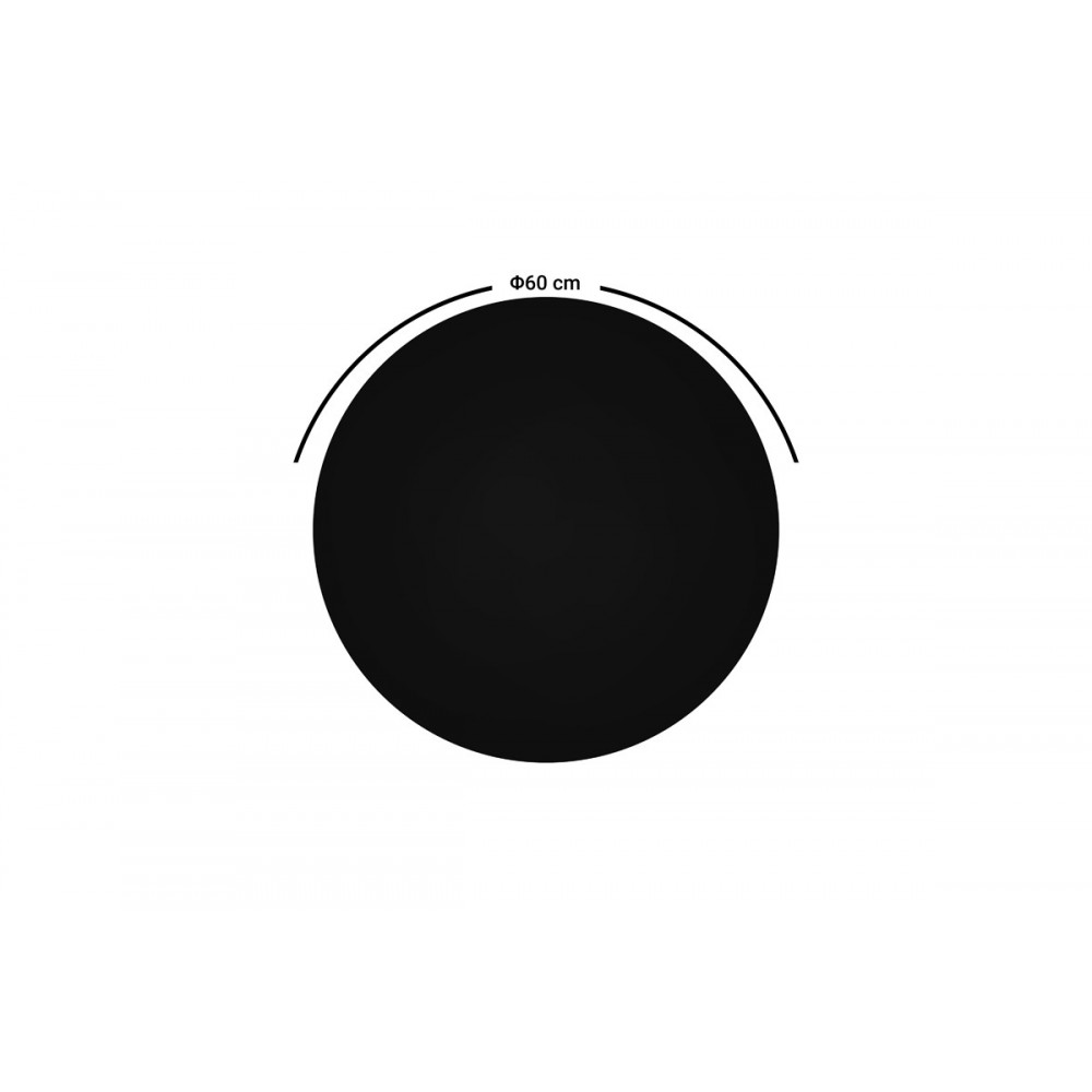 Επιφάνεια τραπεζιού "SENLO" σε μαύρο χρώμα Φ60