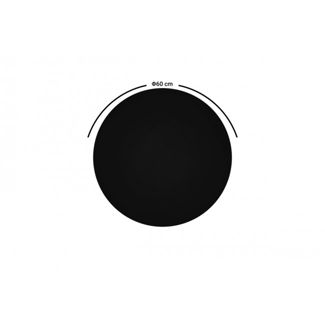 Επιφάνεια τραπεζιού "SENLO" σε μαύρο χρώμα Φ60