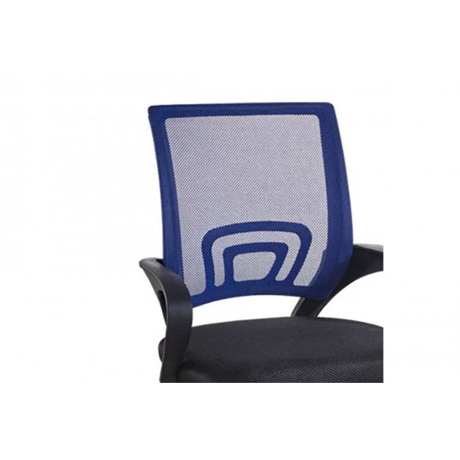 Καρέκλα γραφείου "BERTO I" από ύφασμα mesh σε μπλε/μαύρο χρώμα 56x47x85/95