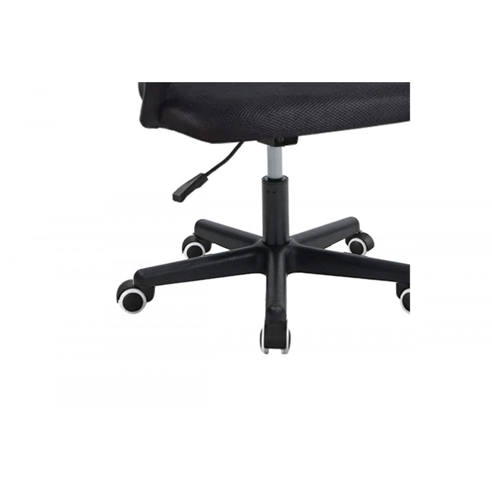 Καρέκλα γραφείου "BERTO I" από ύφασμα mesh σε μπλε/μαύρο χρώμα 56x47x85/95