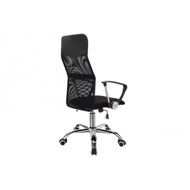 Καρέκλα γραφείου διευθυντή "JOEL I" από ύφασμα mesh σε μαύρο χρώμα 60x60x109/118