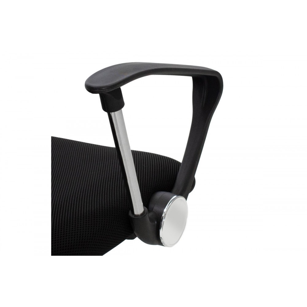 Καρέκλα γραφείου διευθυντή "JOEL I" από ύφασμα mesh σε μαύρο/κόκκινο χρώμα 60x60x109/118