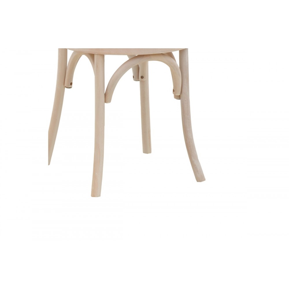 Καρέκλα "AZHEL" από ξύλο/rattan σε white wash/φυσικό χρώμα 41x50x89