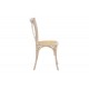 Καρέκλα "DYLON" από ξύλο/rattan σε white wash/φυσικό χρώμα 48x52x89