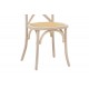 Καρέκλα "DYLON" από ξύλο/rattan σε white wash/φυσικό χρώμα 48x52x89