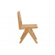 Καρέκλα "BRENIN" από ξύλο σε φυσικό χρώμα 45x56x82
