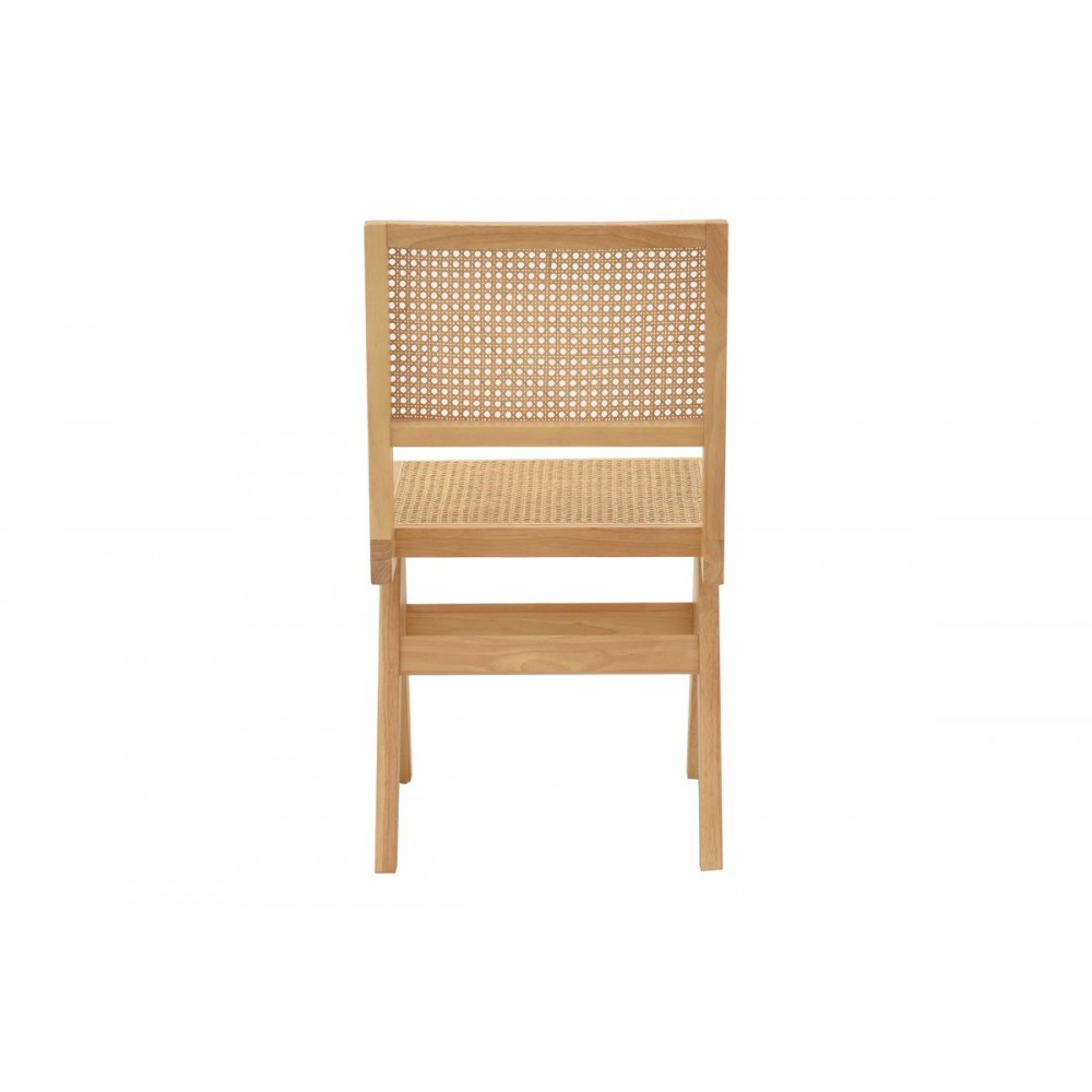 Καρέκλα "BRENIN" από ξύλο σε φυσικό χρώμα 45x56x82