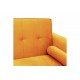 Καναπές κρεβάτι "SUCCESS" τριθέσιος από βελούδο σε κίτρινο χρώμα 190x80x84