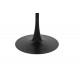 Τραπέζι "BALOU I" από MDF σε μαύρο χρώμα μαρμάρου Φ120x75