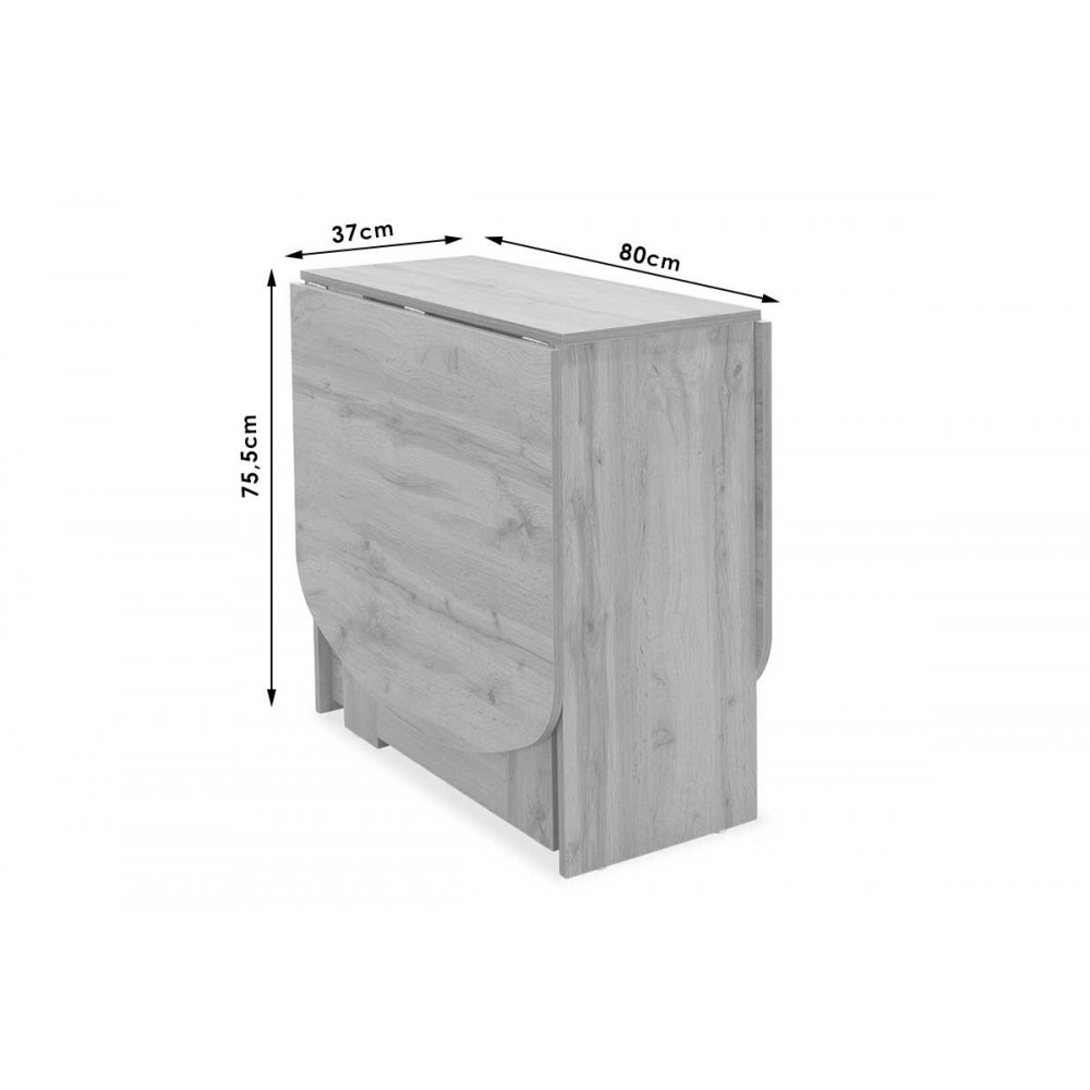 Τραπέζι "NADINE" πολυμορφικό/επεκτεινόμενο σε χρώμα βέγγε 160x80x76.5