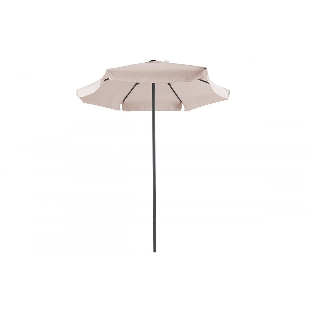 Ομπρέλα κήπου "MONGO" από μέταλλο/ύφασμα σε μπεζ/ανθρακί χρώμα Φ2m