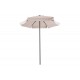 Ομπρέλα κήπου "MONGO" από μέταλλο/ύφασμα σε μπεζ/ανθρακί χρώμα Φ2m