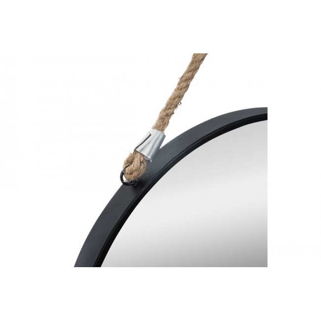 Καθρέφτης "PWD-0084" από μέταλλο/γυαλί σε μαύρο χρώμα 55x3x55