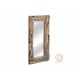 Καθρέπτης "ARELI" από μασίφ ξύλο σε φυσικό χρώμα 60x6x120