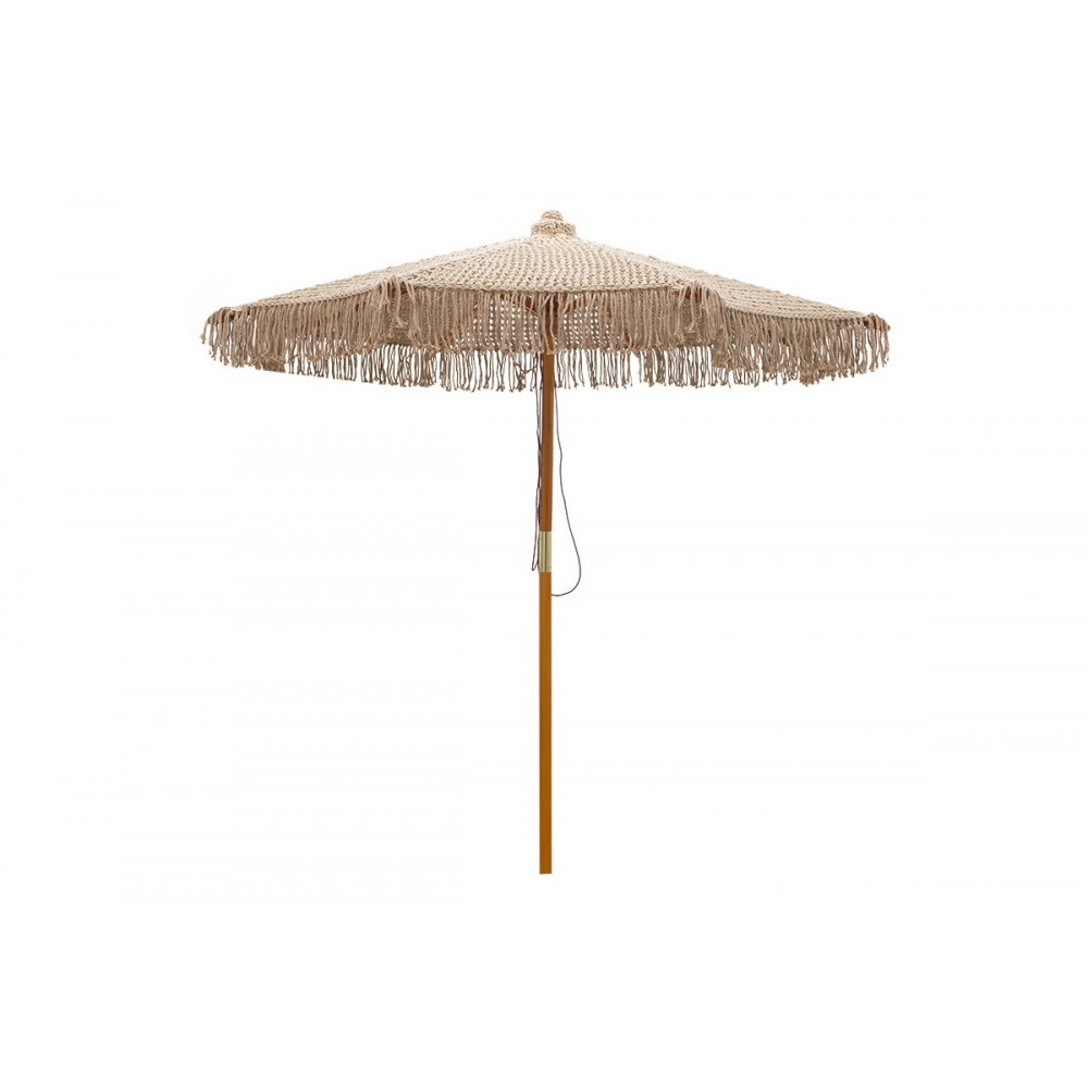 Ομπρέλα κήπου "RENNY" από ξύλο/ύφασμα σε μπεζ χρώμα Φ2.5m