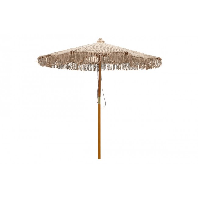 Ομπρέλα κήπου "RENNY" από ξύλο/ύφασμα σε μπεζ χρώμα Φ2.5m