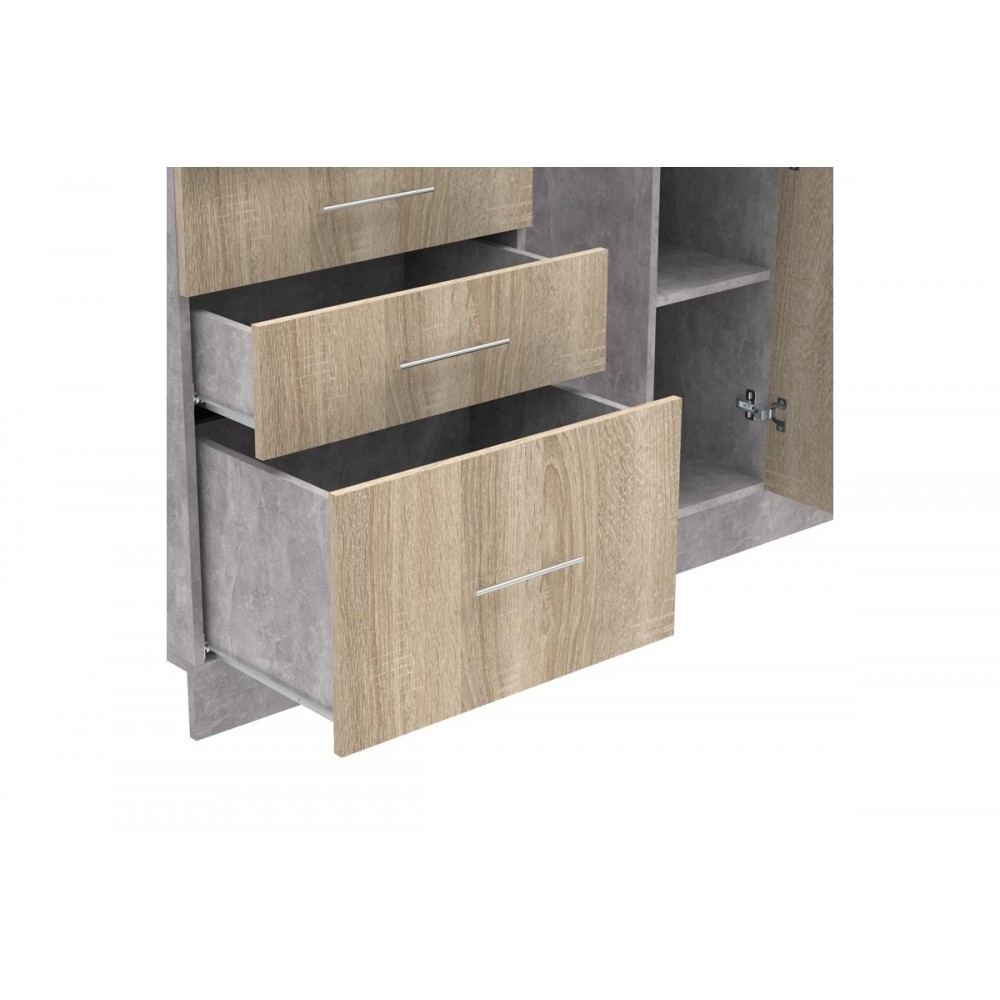 Σύνθεση κουζίνας "FESTA III" σε σονόμα χρώμα 140x60x85