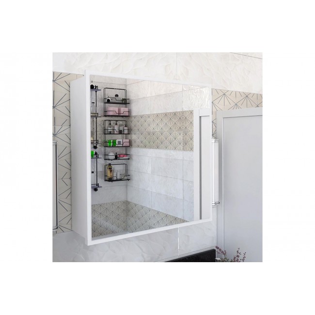 Καθρέπτης μπάνιου "POLIANA" σε λευκό χρώμα 70x17x70