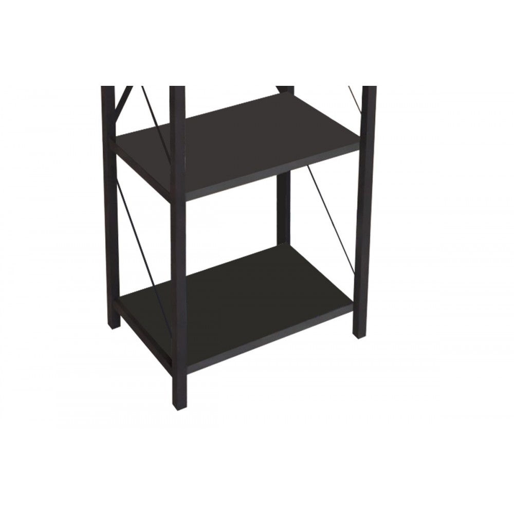 Βιβλιοθήκη "GLASE" σε ανθρακί/μαύρο χρώμα 40x30x150