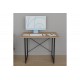 Γραφείο εργασίας "USTANDO" σε oak/μαύρο χρώμα 90x60x72