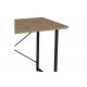 Γραφείο εργασίας "USTANDO" σε oak/μαύρο χρώμα 90x60x72