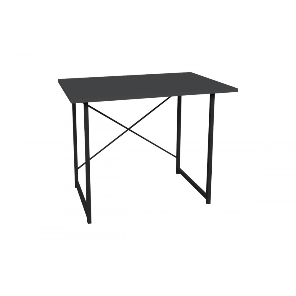 Γραφείο εργασίας "USTANDO" σε ανθρακί/μαύρο χρώμα 90x60x72