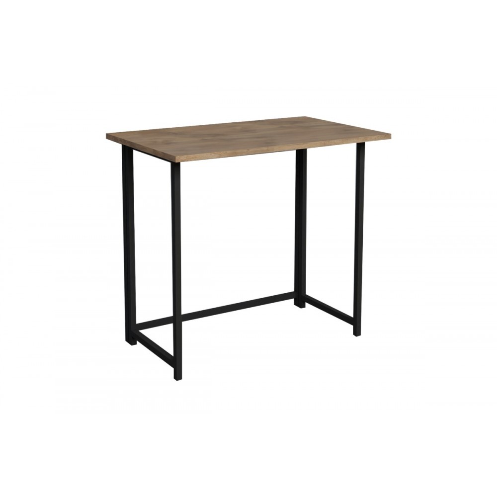 Γραφείο εργασίας "THOX" πτυσσόμενο σε oak/μαύρο χρώμα 80x50x72