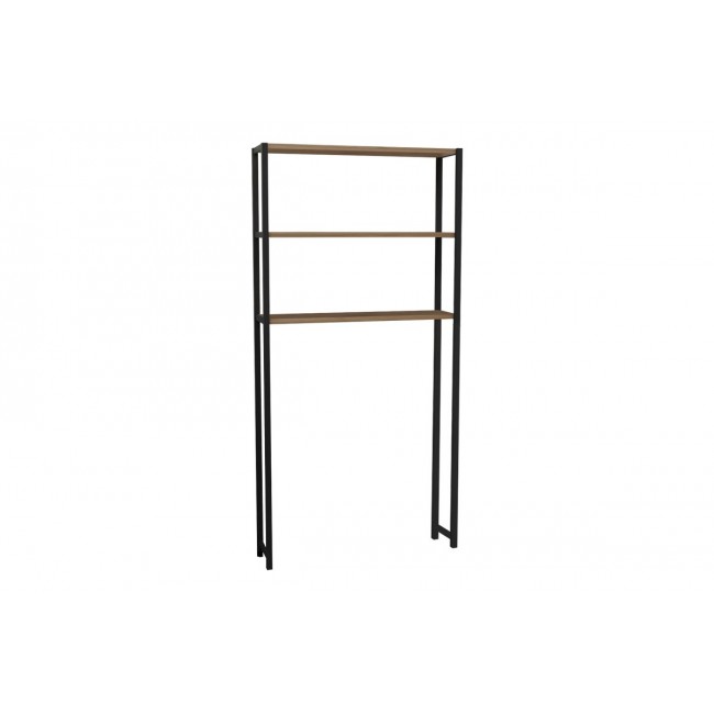 Έπιπλο πλυντηρίου "BOTHY" σε oak/μαύρο χρώμα 70x21x150