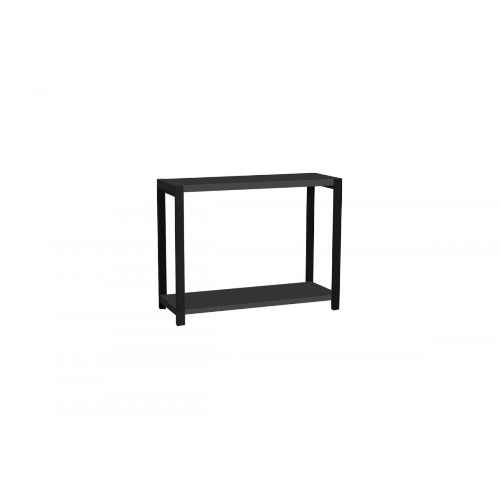 Επιτραπέζια ραφιέρα "LERF" σε ανθρακί/μαύρο χρώμα 45x17x35