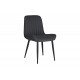 Καρέκλα "VERSA" από ύφασμα/μέταλλο σε ανθρακί/μαύρο χρώμα 54x63.5x84