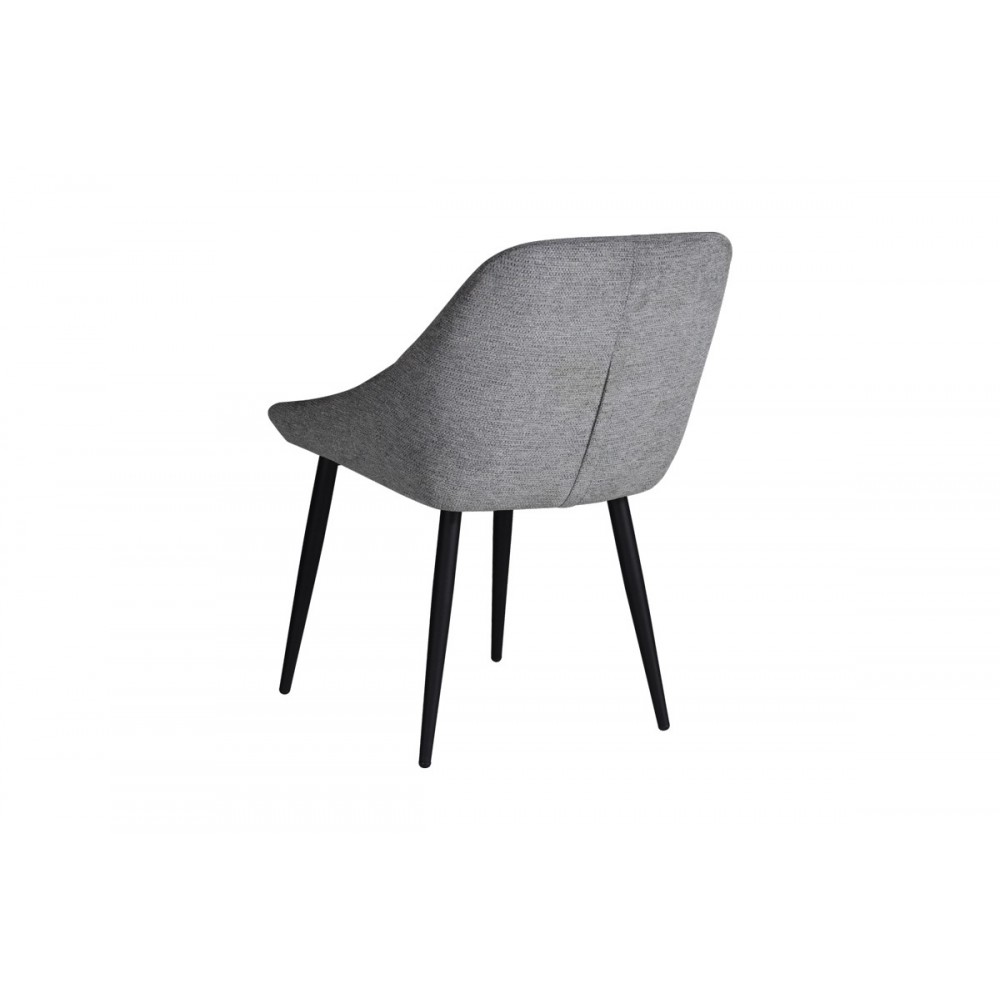 Καρέκλα "PUTOS" από ύφασμα/μέταλλο σε γκρι/μαύρο χρώμα 56x63.5x82