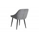 Καρέκλα "PUTOS" από ύφασμα/μέταλλο σε γκρι/μαύρο χρώμα 56x63.5x82