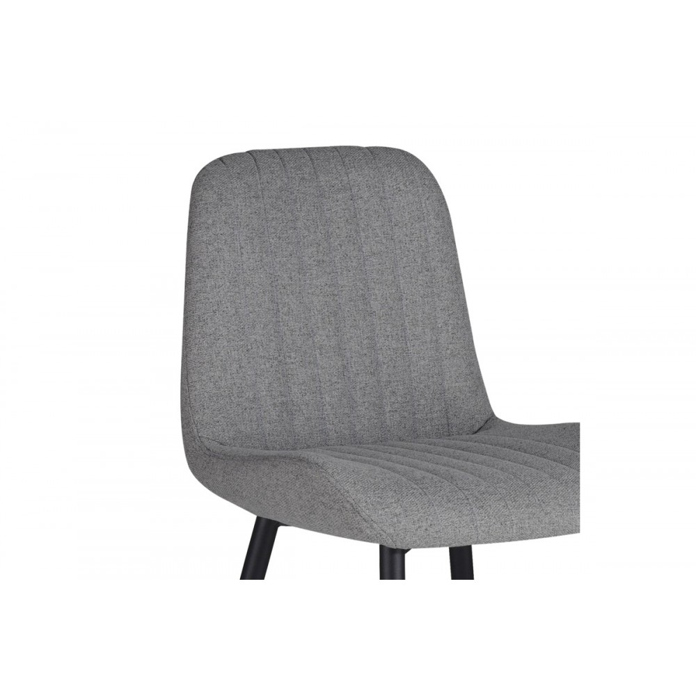 Καρέκλα "VERSA" από ύφασμα/μέταλλο σε γκρι/μαύρο χρώμα 54x63.5x84