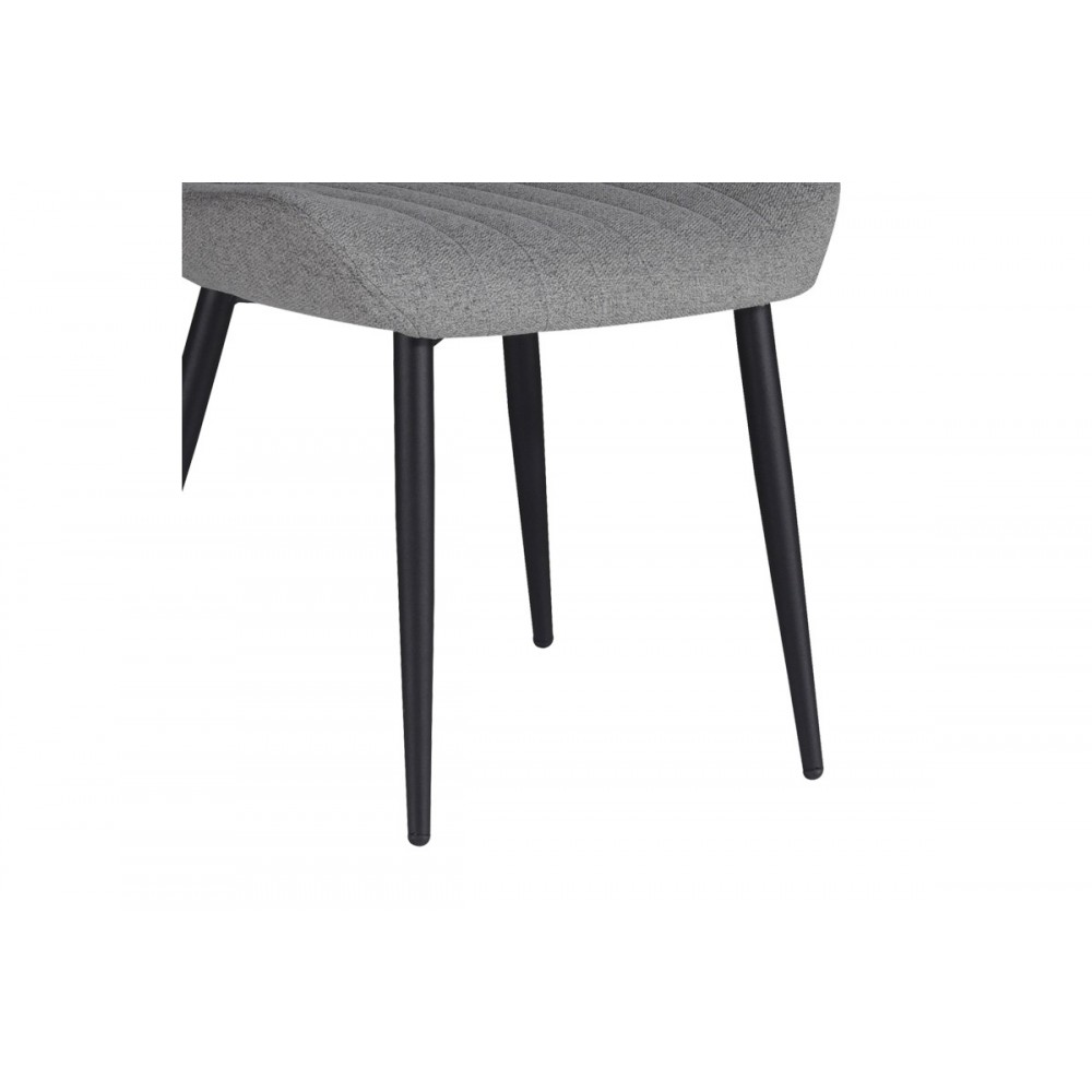 Καρέκλα "VERSA" από ύφασμα/μέταλλο σε γκρι/μαύρο χρώμα 54x63.5x84