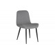 Καρέκλα "VERSA" από ύφασμα/μέταλλο σε γκρι/μαύρο χρώμα 54x63.5x84