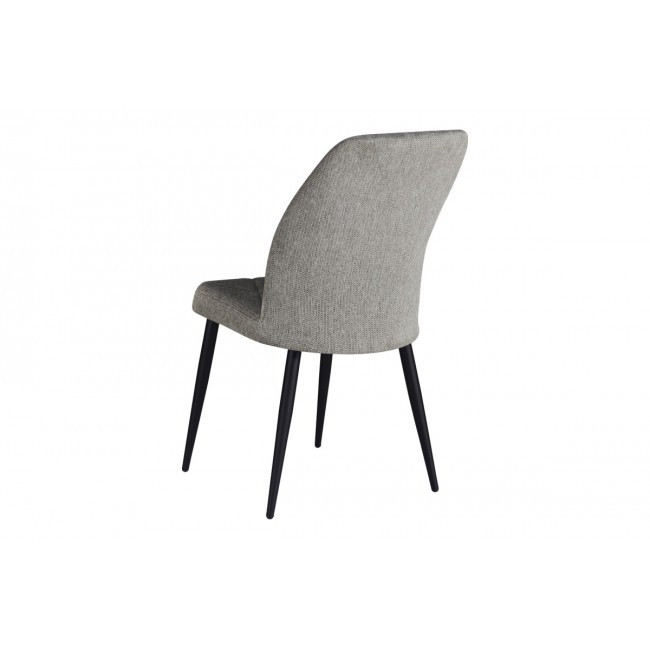 Καρέκλα "VIKA" από ύφασμα/μέταλλο σε γκρι/μαύρο χρώμα 48x58x90