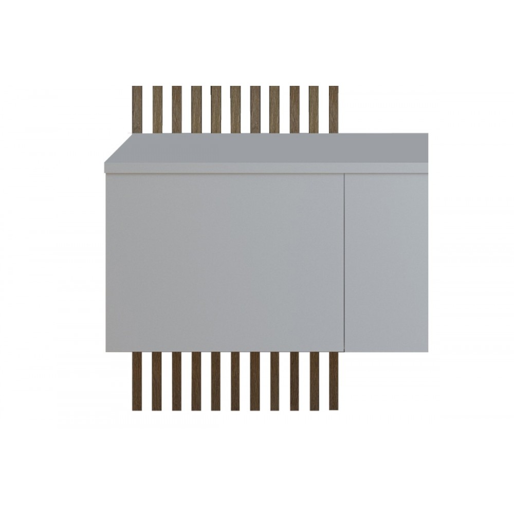 Έπιπλο εισόδου "ARIKA" σε λευκό/σονόμα χρώμα 100x37x199.5