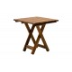 Τραπέζι "RETTO" πτυσσόμενο από ξύλο σε καρυδί χρώμα 45x45x48