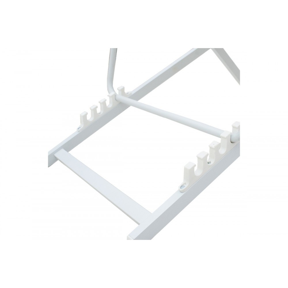 Σεζλόνγκ "CORTE" από αλουμίνιο/textilene σε λευκό/μπεζ χρώμα 102x61x92