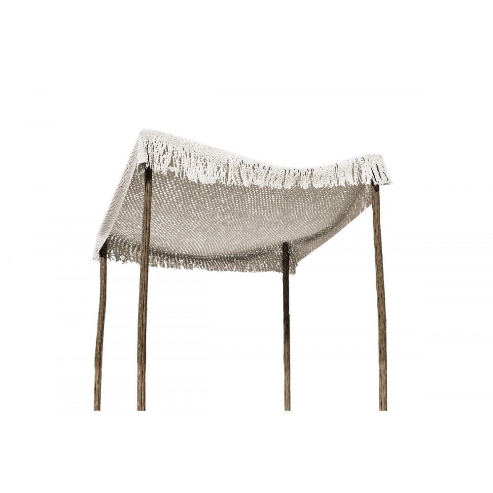 Δίχτυ σκίασης "ROOF" από ύφασμα μακραμέ σε μπεζ χρώμα 2x2