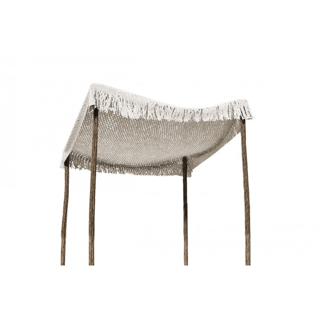 Δίχτυ σκίασης "ROOF" από ύφασμα μακραμέ σε μπεζ χρώμα 2x2