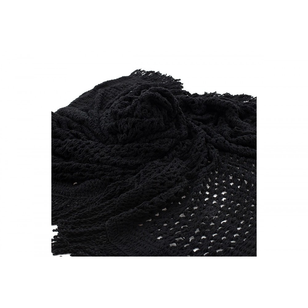 Δίχτυ σκίασης "ROOF" από ύφασμα μακραμέ σε μαύρο χρώμα 4x4
