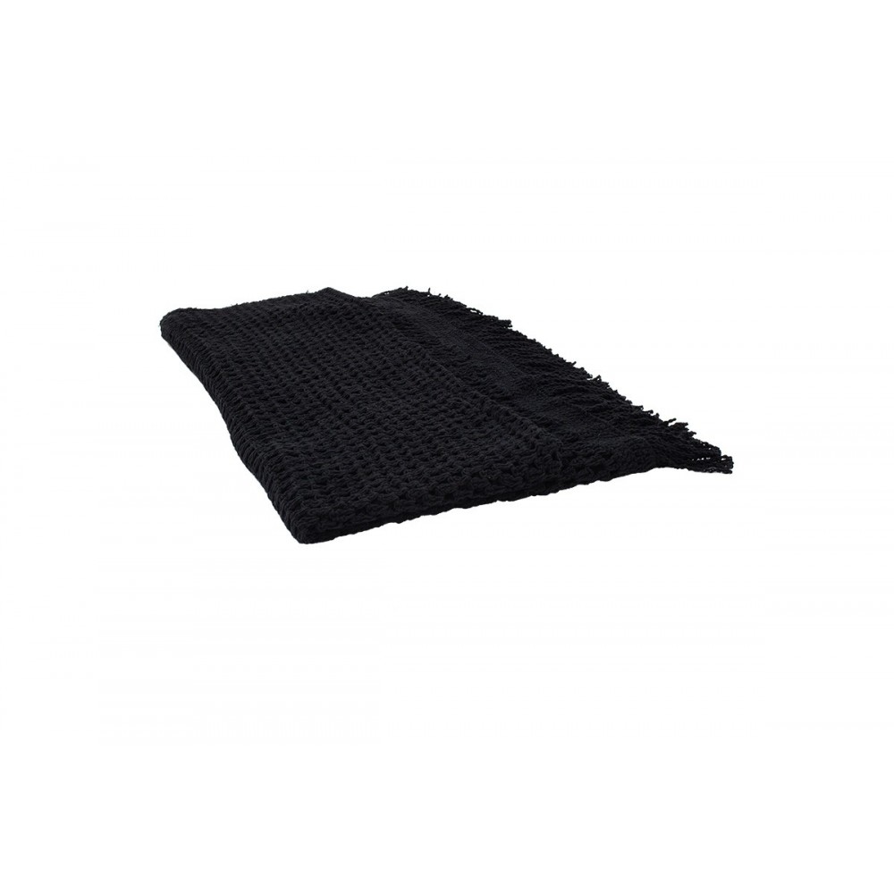 Δίχτυ σκίασης "ROOF" από ύφασμα μακραμέ σε μαύρο χρώμα 4x4